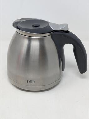 Braun KF600 Replacement Stainless Steel Thermal Coffee Carafe 6" Height 10 cups